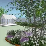 70 tals villaträdgård designad av Flora TRädgård i Norrköping